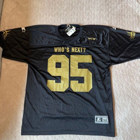 VTG STARTER GOLDBERG WHO'S NEXT FOOTBALL JERSEY SZ 52 XL WWF/WCW/WWE - Picture 1 of 9